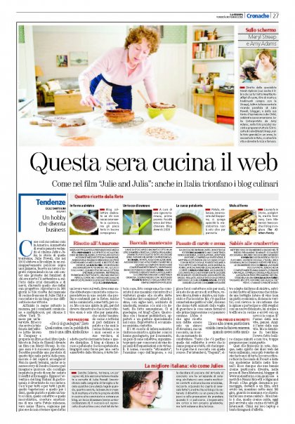 La Stampa, 6 Novembre 2009